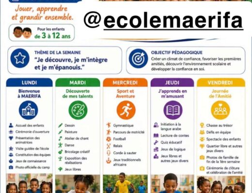 Camp de Vacances MAERIFA 2026
