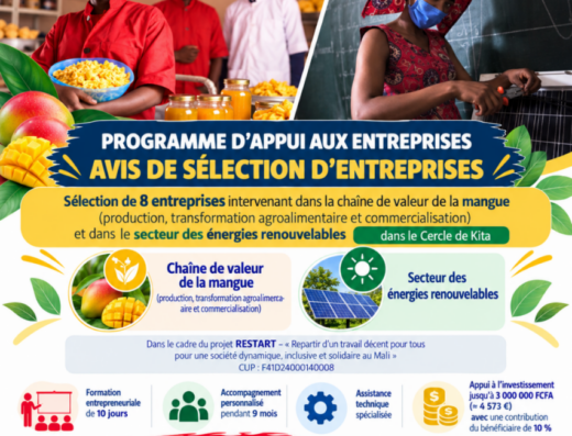 Sélection de porteurs d’initiatives entrepreneuriales dans la chaîne de valeur de la mangue